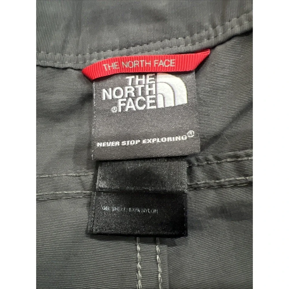 North Face Paramount Peak CHARCOAL Cargo Shorts Partial Elastic Waist Nylon XXL